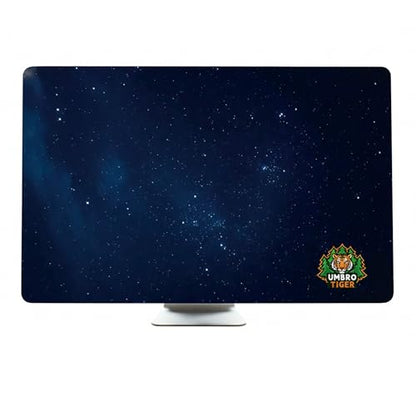 32-inch monitor dust cover, elastic polyester sunshade, 31" 32" 33" 34" computer screen cover, LCD/LED/HD panel protective film (Black Starry Sky, 31-34 inches)