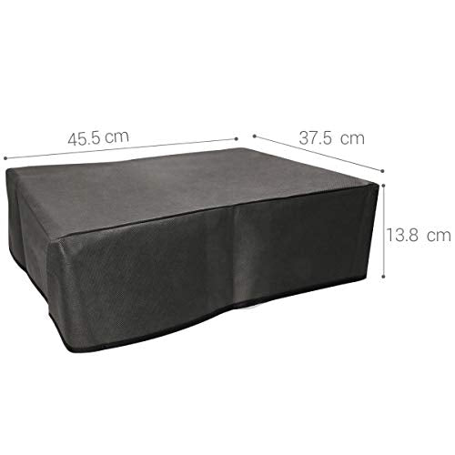 kwmobile Dust Cover Compatible with HP Envy 4525 - Printer Case - Fabric Protector Cover - Dark Grey