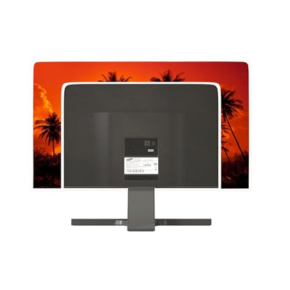 Screen Weatherproof TV Dust Cover 40, 41, 42，43 Inch Panel Case Waterproof Television Cover Sleeve Compatible with OLED LCD LED TV Anti-Static Dustproof LCD/LED/HD,Sunset Sunrise Hawwaii - color: red and black, size: 40-43 Inch for tv cover