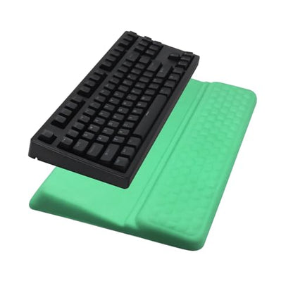 Computer Keyboard Stand Pad with Wrist Rest, Ergonomic Comfy Tilted Keyboard Stand Riser Holder Pad for Office Home (Green) - color: Green