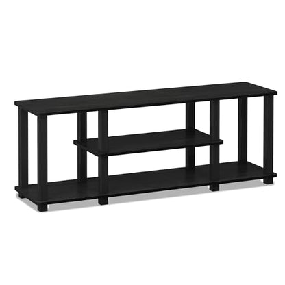 Furinno ‎20 Pounds Turn-N-Tube No Tools 3D 3-Tier Entertainment TV Stand up to 50 inch TV, Square Tubes, Americano/Black - color: Americano/Black, size: 50 inch