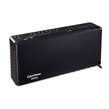 CyberPower SL950U Standby UPS Battery Backup and Surge Protector, 950VA/510W, 8 Outlets, USB Charge Ports, Slim Profile, UL Certified - size: 950VA, style: Slim