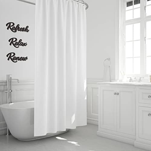 3 Pieces Bathroom Decor Black Wooden Bath Room Sign Bathroom Wall Art Farmhouse Relax Renew Refresh Sign (black) - color: Black