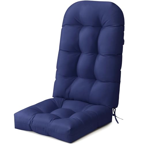 Crestlive Products Adirondack Chair Cushion, 50 x 20 x 4 inch, Thickening, Water Resistant, Fade Resistant Cushions for Adirondack Chair, Navy - color: Navy Blue, size: 1