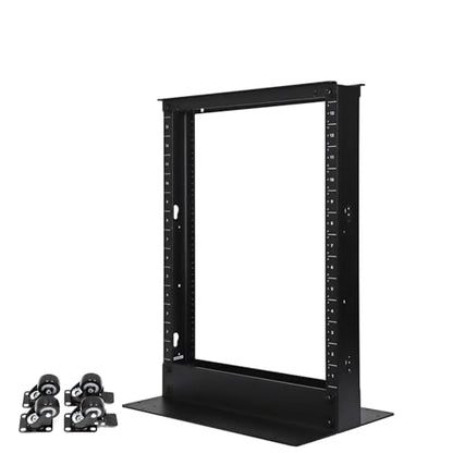 Aeons 13U 2 Post Open Frame Server Network Relay Rack for 19 Inch Networking Data & IT Devices A/V Equipment, Durable 2-Post Rack 13 U Aluminum Extrusion, Black - style: 13U-2Post-AL