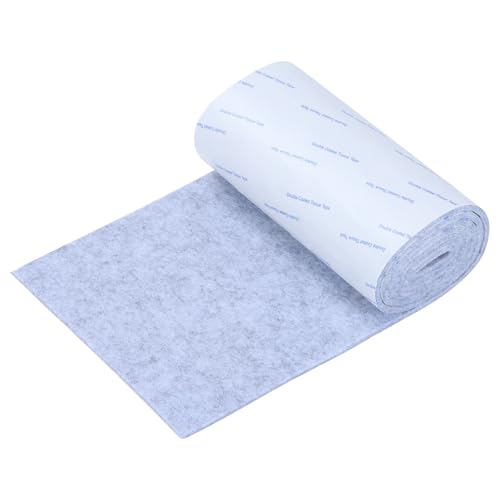 Felt Furniture Pads, Non Slip Self Adhesive Cuttable Felt Tape Gray Heavy Duty Felts Strip Roll for Protecting Hardwood Floors Chair Wall Protector (40 x 5 x 0.12 Inch) - color: Grey, size: 5" x 40" (1 Pack)