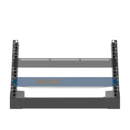 6U Desktop Network Rack 19 inches Small Open Frame Rack 2 Post Free-Standing Tabletop Rack for Patch Panel, Data, AV, IT,Studio or Computer Equipment (6U) - size: 6U