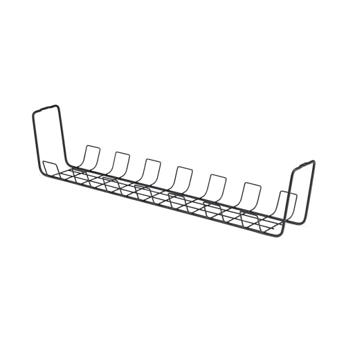 StarTech Under Desk Cable Management Tray, Black (S1MB-Desk-Cable-Tray)