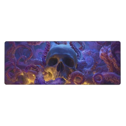 Skull Mouse Pad Extended Large Gaming Mouse Pad XL Stitched Edges for Gamer Home Office 31.5 X 11.8 Inch - color: Skull