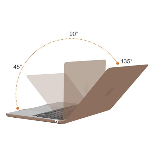 MOSISO Compatible with MacBook Air 13 inch Case M5 2026 M4 2025 M3 M2 2024-2022 A3449 A3240 A3113 A2681, Scratches-Resistant Protective Hard Shell for MacBook Air 13.6 inch Case, Caramel Brown - color: Caramel Brown