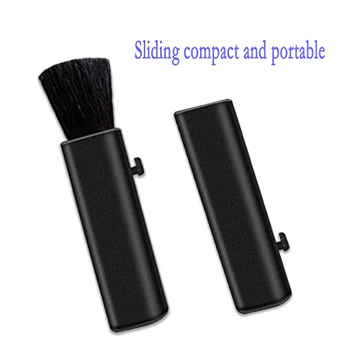 Laptop Keyboard Cleaning Brush,Nanxudyj Sliding Portable Notebook Keyboard Brush Used, for Computers, Mobile Phones,Cameras,car interiors,Home and Office Supplies etc. (2 Packs) - color: Black