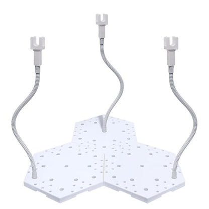 3Pcs Action Figure Stand Hobby Display stand, Model Display Stands with Adjustable Serpentine Arm Compatible with Gundam HG RG BB SD SHF 1/144 Scale Figures Model
