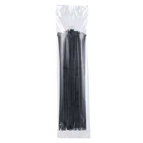 3M Cable Tie CT15BK50-C, Pack of 100 Ties, 15 inch Length, 50 lb Tensile, Black