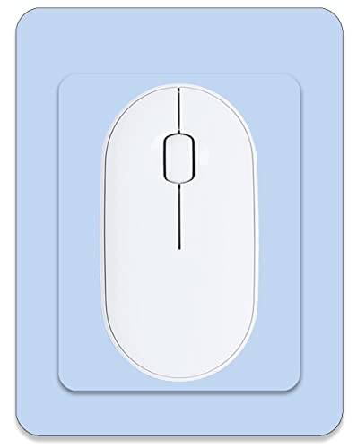 Small Mini Mouse Pad, 5x6 & 5.7x7.5 Inch, Portable, Waterproof, Non-Slip Rubber Base, Fits Wireless Laptop, Blue - color: Blue, size: 5.7x7.5 and 5x6 inches (set of 2)