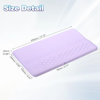 PATIKIL Computer Keyboard Stand with Wrist Rest, Computer Wrist Support Pad, Keyboard Stand Riser Holder Pad for Office Desk Gaming Home, Purple - color: Purple