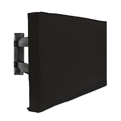 Outdoor TV Cover 55" - 58" - with Bottom Cover - 600D Water-Resistant and Dust-Resistant Material- Fits Your TV Better - size: 55''-58''