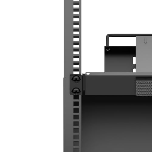 Mini Rack Mount for Dell OptiPlex Micro Form Factor Case，1U Hinged Server Rack Shelf for 19-inch Cabinet or Rack