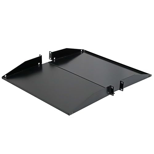 AEONS 1U Universal Server Shelf Rack Mount Cantilever Center Mount Shelf 19" Server -10“ Depth Fixed Server Rack Cabinet Solid Shelf Black 2-Pack - style: 1U-10" Solid
