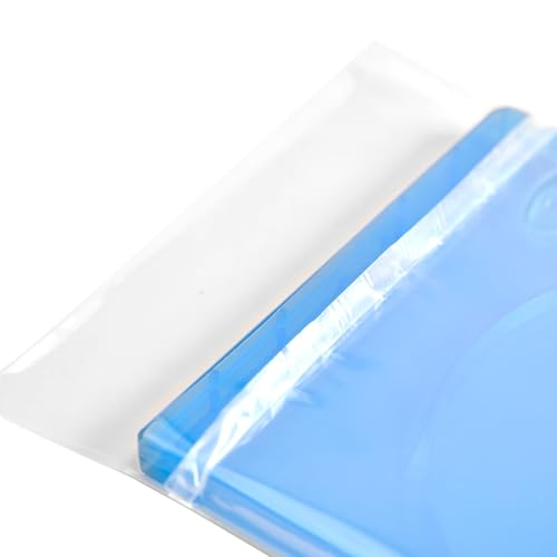 Progo Clear Resealable OPP Plastic Wrap Bags for Standard 12mm Blu-Ray Cases - Dust-Proof Protective Sleeves for Blu-ray Disc Cases, PS3 Games Cases and Food Safe Storage - 5 7/8 x 6 7/8 inches (1000)