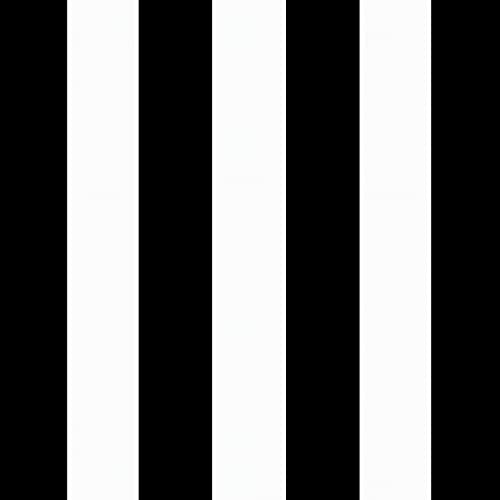 Arden Outdoor Midback Chair Cushion, 18 x 16.5, Rain-Proof, Fade Resistant Black Cabana Stripe - color: Black Cabana Stripe