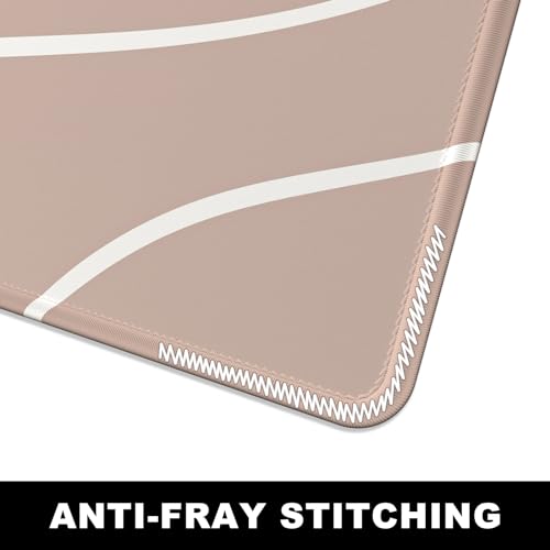 BOSOBO Large Mouse Pad, Desk Mat, XXL Gaming & Keyboard Mat, Desktop Full Cover 31.5 x 11.8 Inches, Modern Abstract Lines - color: Art Modern Abstract Lines, size: XL - 31.5 x 11.8 Inches