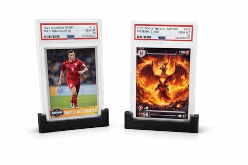5 Pack PSA Graded Slab Stand – Graded Card Display Holder, Sports Card Display Stand, Trading Card Stand for Graded Cases, Baseball Cards, TCG cards Collectible Card Holder