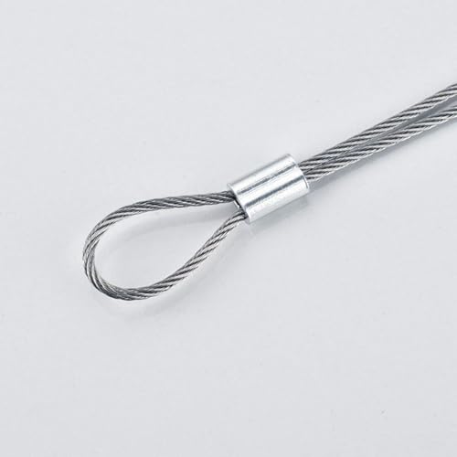 YAMASO 50pcs 3/16" Aluminum Crimping Loop Sleeve, Cable Ferrule Wire Rope Sleeves Loop Sleeve - size: 3/16"(50pcs)