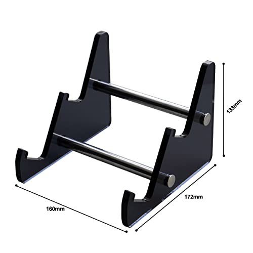 Sumgsn Keyboard Display Stand, Keyboard Storage Stand, Keyboard Holder, Black Transparent Acrylic Stand for Two Mechanical Keyboard - color: Black