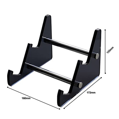 Sumgsn Keyboard Display Stand, Keyboard Storage Stand, Keyboard Holder, Black Transparent Acrylic Stand for Two Mechanical Keyboard - color: Black
