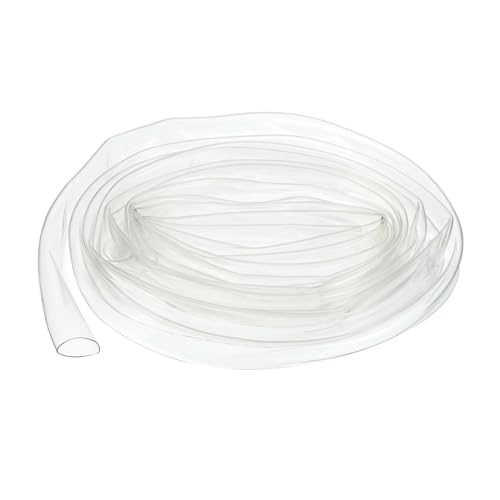 UXCell Clear PVC Tube Wire Harness Tubing, 1/2-inch(12mm) ID 10ft Sleeve for Wire Sheathing Protection - color: Clear, size: 12mm