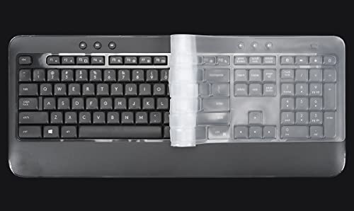 Keyboard Cover for Logitech MK540 Wireless Keyboard, Logitech MK540 Keyboard Skin Protector - Clear