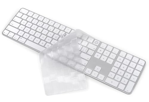 CaseBuy Keyboard Cover for 2024 Apple Magic Keyboard with Touch ID & Numeric Keypad Model A3119 Ultra Thin Clear TPU Protector iMac M4 Accessories