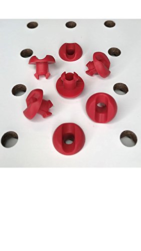 Pegboard Peg Locks 50PCS (1/4 inch, Red) - color: Red, size: 1/4 Inch