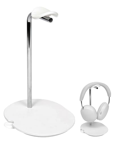 Sanus Sonos Ace Headphones Stand - Premium Stand w/Silicone Cradle Prevents Creasing & Built-in Cable Management w/Magnetic Clip for Fast Charging - Tool-Free Setup - White Sonos Headphones Holder - color: White