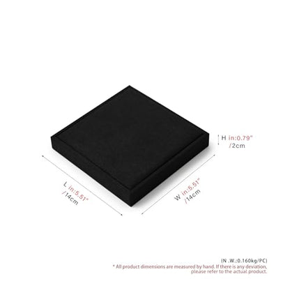 Oirlv Black Microfiber Jewelry Stud Earring Tray Display Tray Interchangeable Modular Jewelry Tray - style: P13706