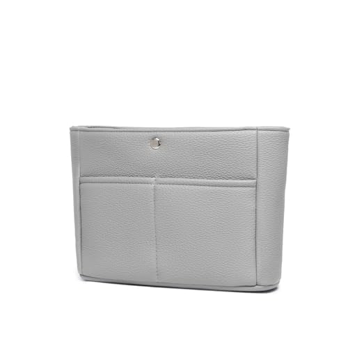 YONEBN waterproof Storage Bag Lightweight Large Capacity nylon Bag Inner Bag Handbag Organizer - color: Pu/Shark Gray