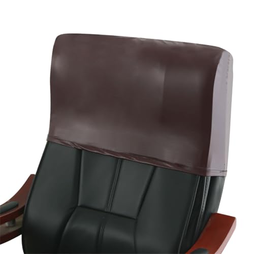 Waterproof Office Chair Headrest Cover,PU Leather Stretch Headrest Protector for Office Chairs,Head Rest Covers for High Back Computer Chairs,Furniture,Recliner Chair,1PC, Wine Red - color: Wine Red, size: 1PC