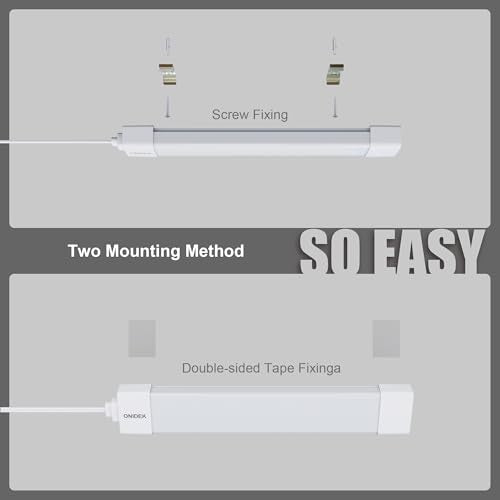LED Tube Light Fixture with Plug Under Cabinet Lighting Dimming and Color With Remote wireless wall switch 16 inch 15W 1500LM 3000-6500K adjustable LED Tube Light Fixture for Cabinet Closet Office - size: 16 inch
