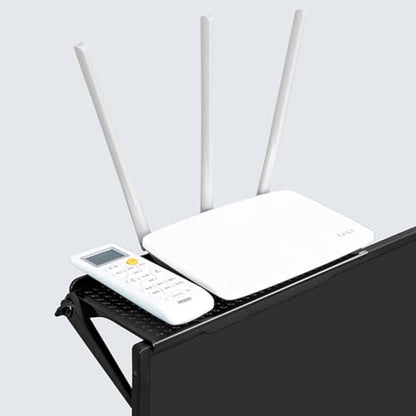TV & Monitor Top Shelf: Storage Bracket for Cellphone, Media Boxes, Game Console & Router，Small
