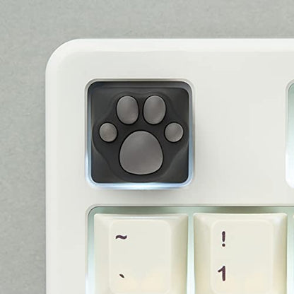 SYA ZOMOPLUS Cute Keycaps,Novelty Cat-Claws Keycap 3D Model OEM Profile Keyboard Keycaps Custom Key Caps for Cherry MX Switches Mechanical Gaming Keyboard Catpaw ESC-Key Keycap(BlackGray1pcs) - color: BlackGray-1pcs