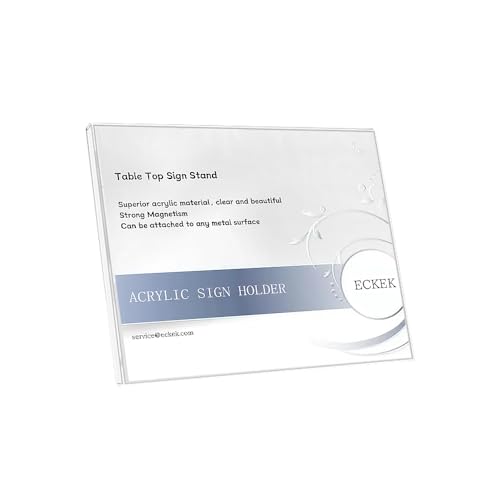 Acrylic Sign Holder A3/A4/A5 Menu Displays L Shape Sign Stand Table Top Sign Stand (Horizontal A4 297×210mm/11.69×8.27 inches) - color: Horizontal A4 297×210mm/11.69×8.27 inches