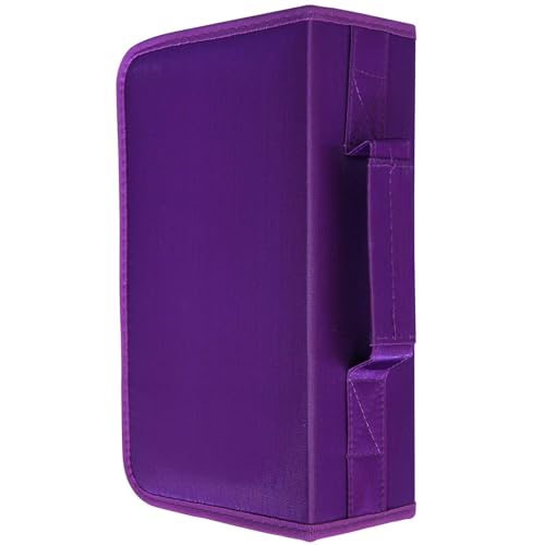 Capacity CD/DVD case Wallet, Storage,Holder,Booklet (128 Purple) - color: 128 Purple
