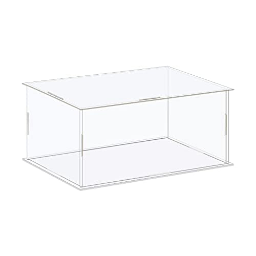 MECCANIXITY Acrylic Display Case Box Clear Dustproof Protection Showcase 6.3x4.3x4.3 Inch for Collectibles Display - size: 6.3x4.3x4.3 Inch