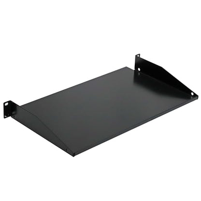 AEONS 1U Universal Server Shelf Rack Mount Cantilever Center Mount Shelf 19" Server -10“ Depth Fixed Server Rack Cabinet Solid Shelf Black 2-Pack - style: 1U-10" Solid