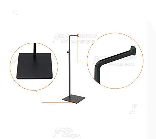 Adjustable Metal Handbag Rack Tabletop Handbag Purse Display Stand Single Hook Bag Stand Holder (Black) - color: Black, Silver, Mirror, White