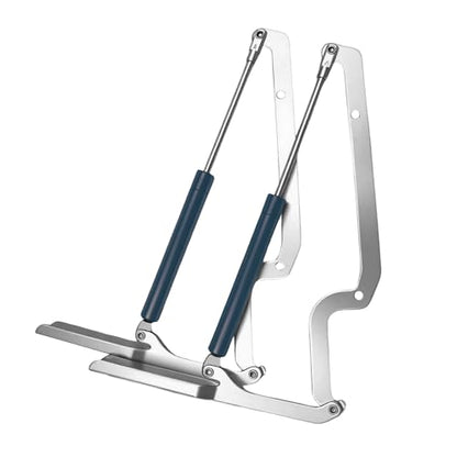 2 Pack Deck Box Hinge Replacement for Keter Outdoor Storage Box Made of Galvanized Steel