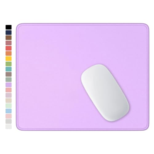 Hsurbtra Mouse Pad, Premium-Textured Square Mousepad 10.2 x 8.3 Inch, Stitched Edge Anti-Slip Waterproof Rubber Pretty Cute Computer Mat for Office Gaming Laptop Women Kids Vanilla Purple - color: Vanilla Purple, size: Square Mousepad (10.2" x 8.3")
