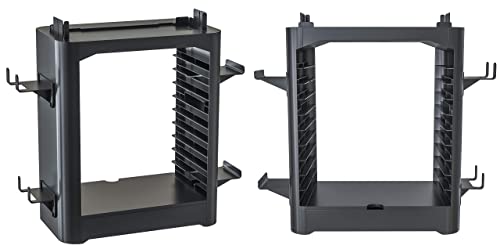 Skywin NS Compatible Nintendo Switch Games Holder, Nintendo Switch Stand, Game Disk Rack, Controller Organizer, Switch Holder Stand for Gamers, Nintendo Switch Accessories (Black) - color: Black