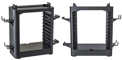 Skywin NS Compatible Nintendo Switch Games Holder, Nintendo Switch Stand, Game Disk Rack, Controller Organizer, Switch Holder Stand for Gamers, Nintendo Switch Accessories (Black) - color: Black