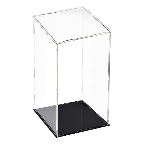 uxcell Acrylic Clear Display Case Box Dustproof Protection Showcase Cube Collectibles Show Box 5.9x5.9x11.8inch - size: 5.9x5.9x11.8inch